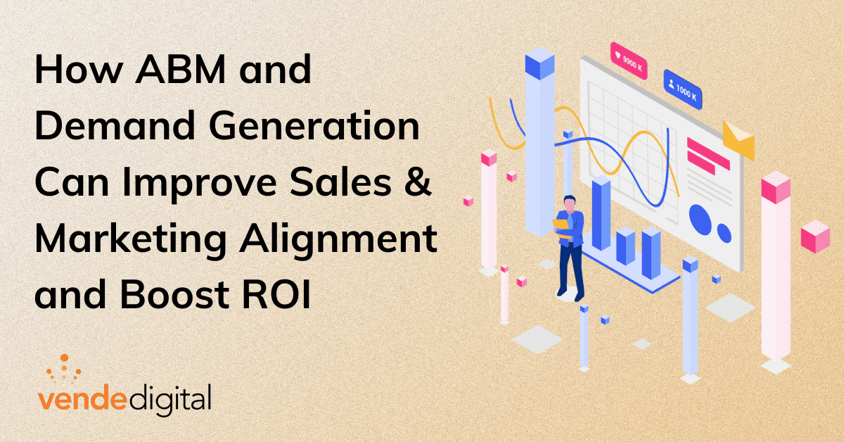 Cartoon Graph Chart | Raising the Bar: How ABM and Demand Generation Can Improve Sales & Marketing Alignment and Boost ROI | Vende Digital