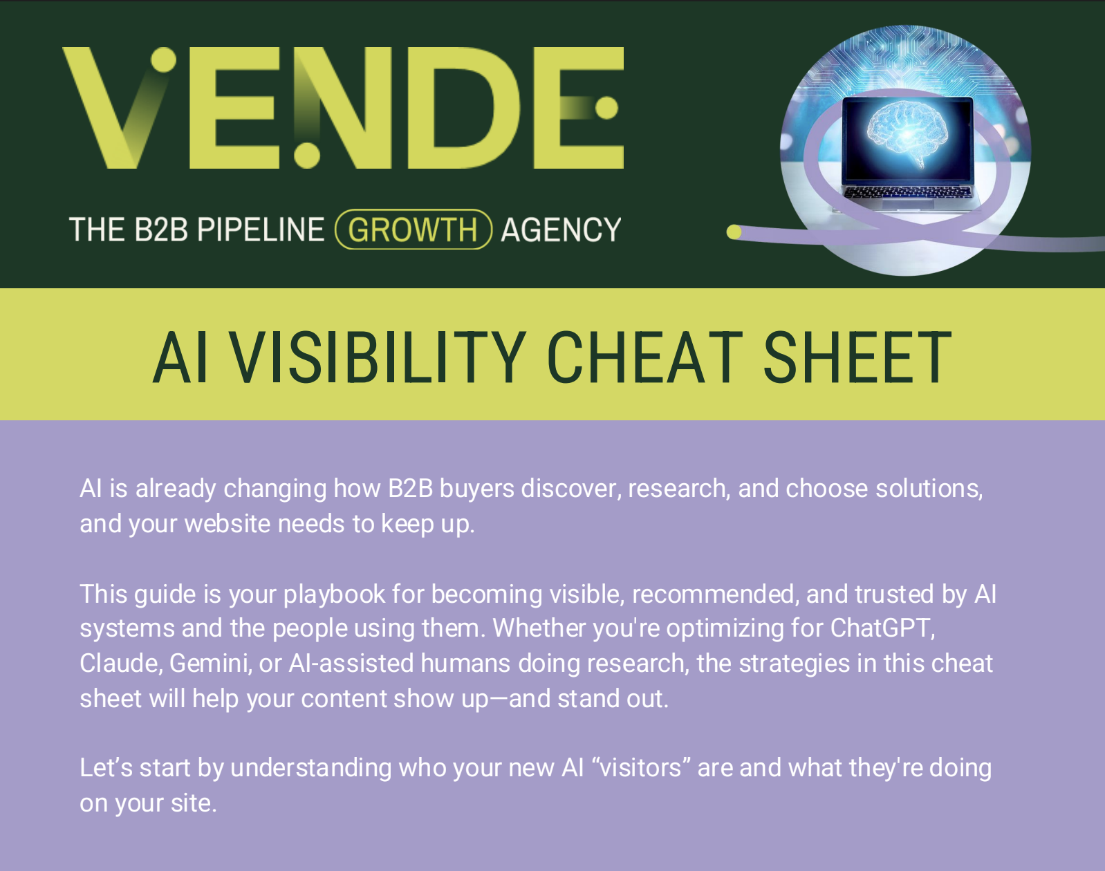 AI Visibility Cheat Sheet