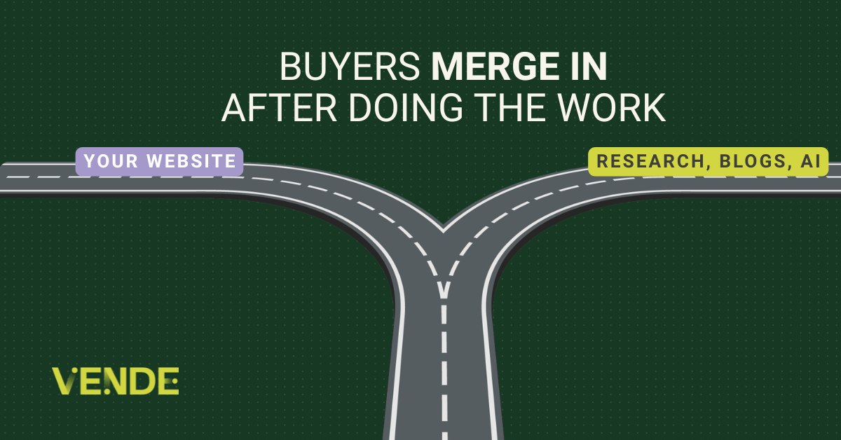 Buyers merge in after doing the work