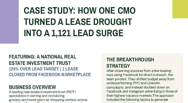 How One CMO Turned a Lease Drought into a 1,121 Lead Surge