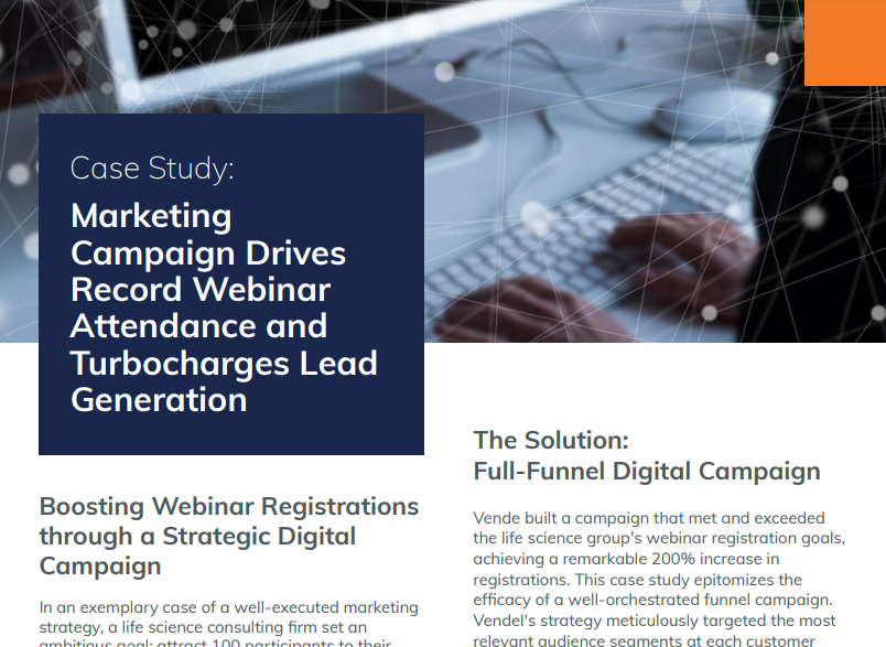 Marketing Campaign Drives Record Webinar Attendance and Turbocharges Lead Generation