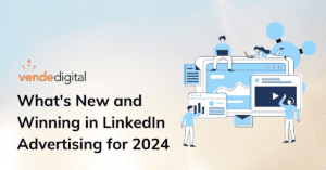 Computer screen with analytics | What's New and Winning in LinkedIn Advertising for 2024 | VD