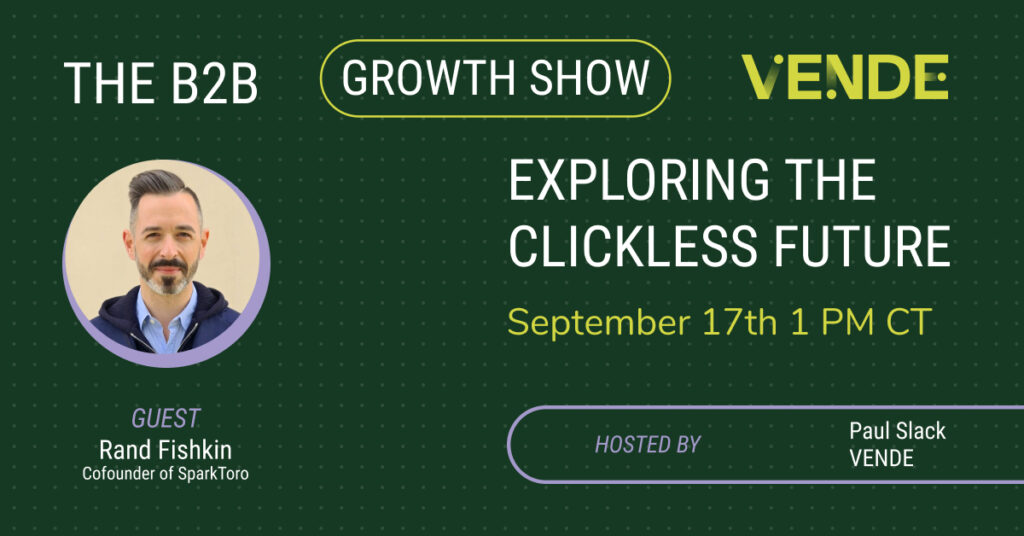 Exploring the clickless future - september 17th at 1PM - Guest Rand Fishkin